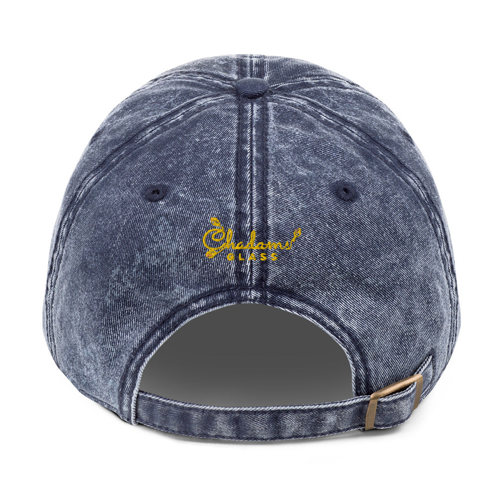 Denim Leaf Cap