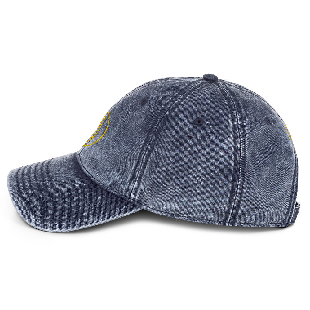 Denim Leaf Cap