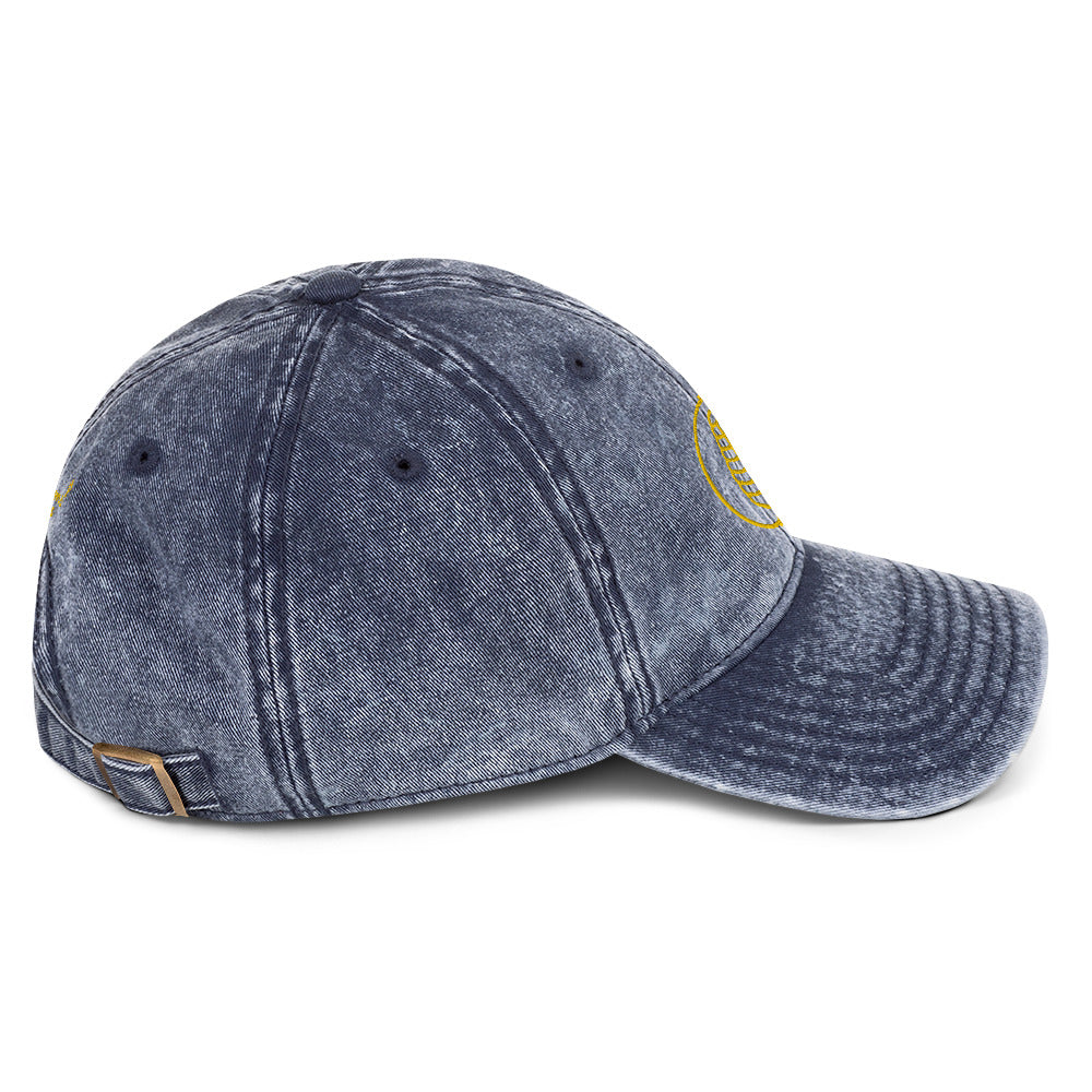 Denim Leaf Cap